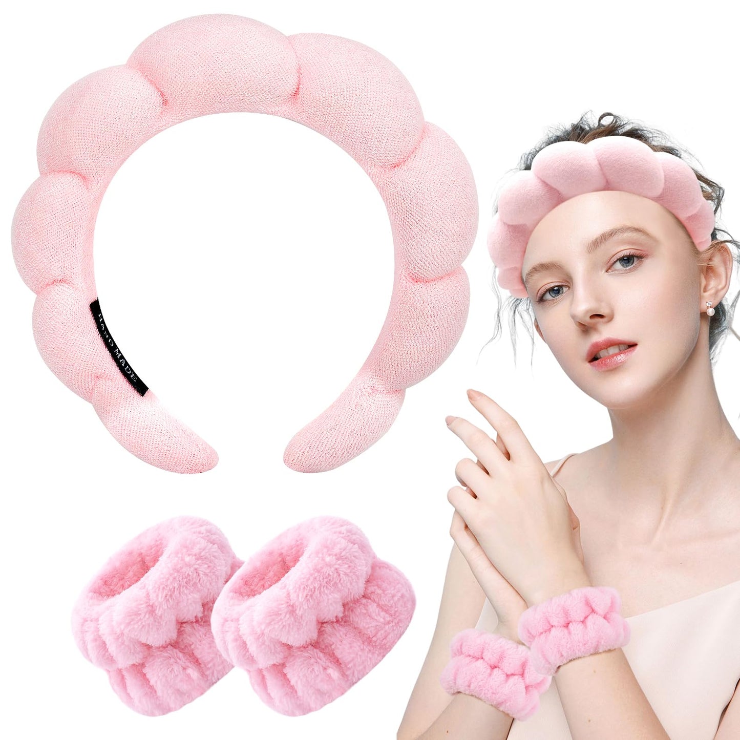 Spa Headband & Wristband Set
