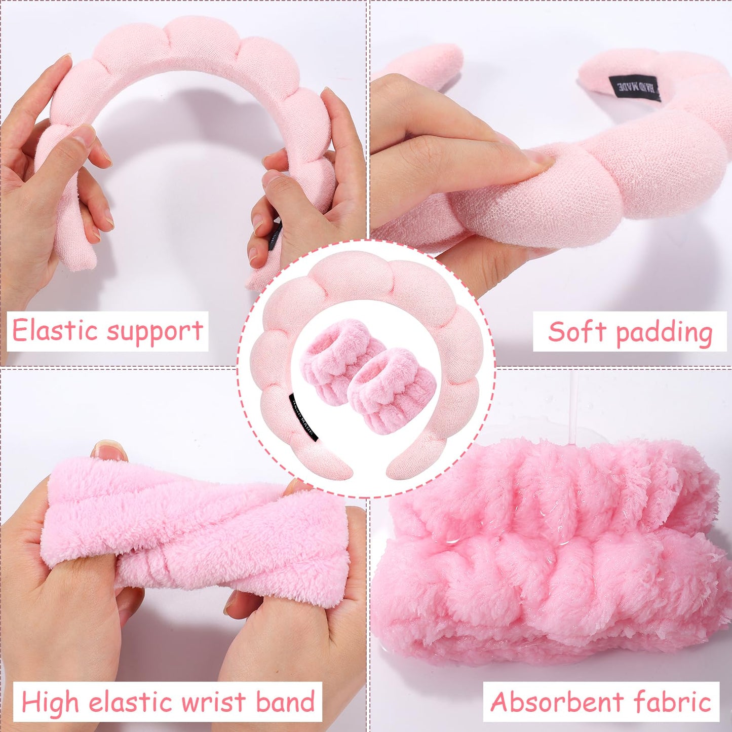 Spa Headband & Wristband Set
